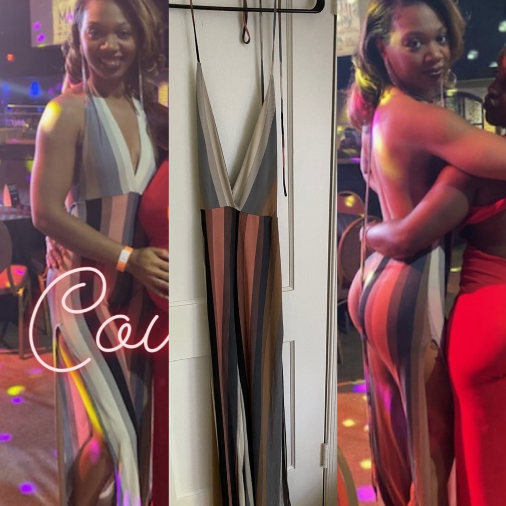 Striped Jumpsuit